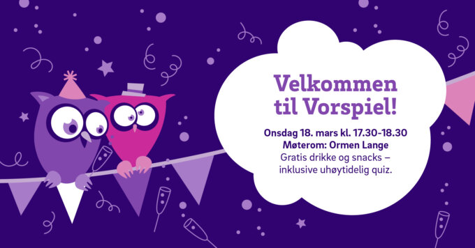 Bli med oss på Vorspiel i Molde!